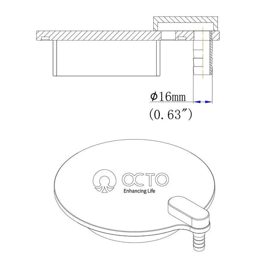 CO2 Scrubber Top Cover - Reef Octopus