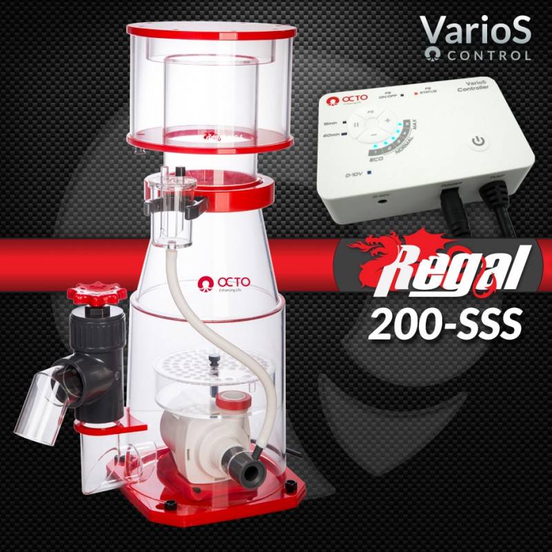 Regal 200SSS 8" Space Saving Protein Skimmer (VarioS) - Reef Octopus