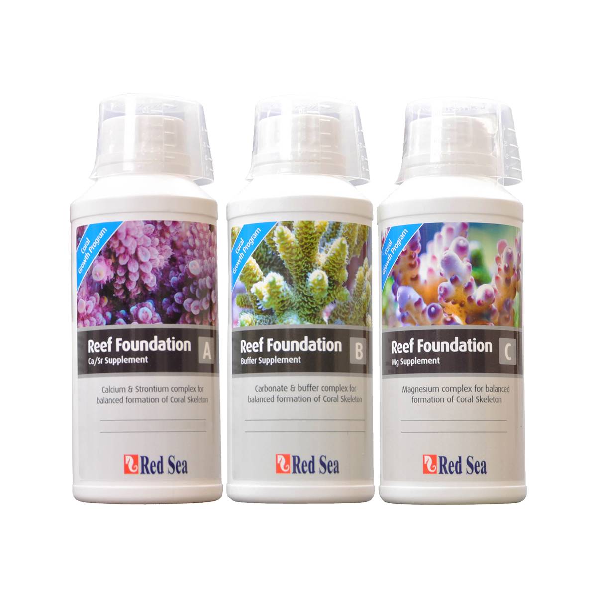 250mL Reef Foundation Package (Ca/Alk/Mag) - Red Sea