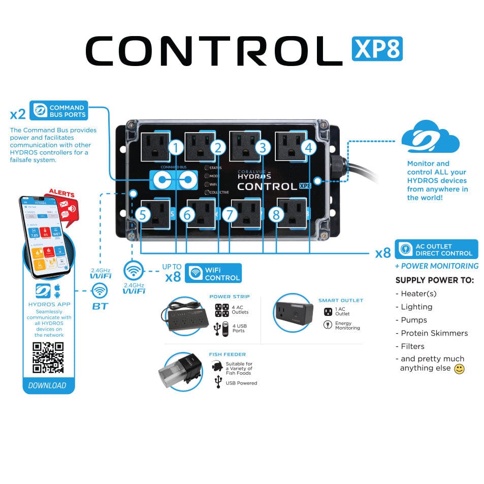 XP8 Energy Bar Aquarium Controller - Hydros