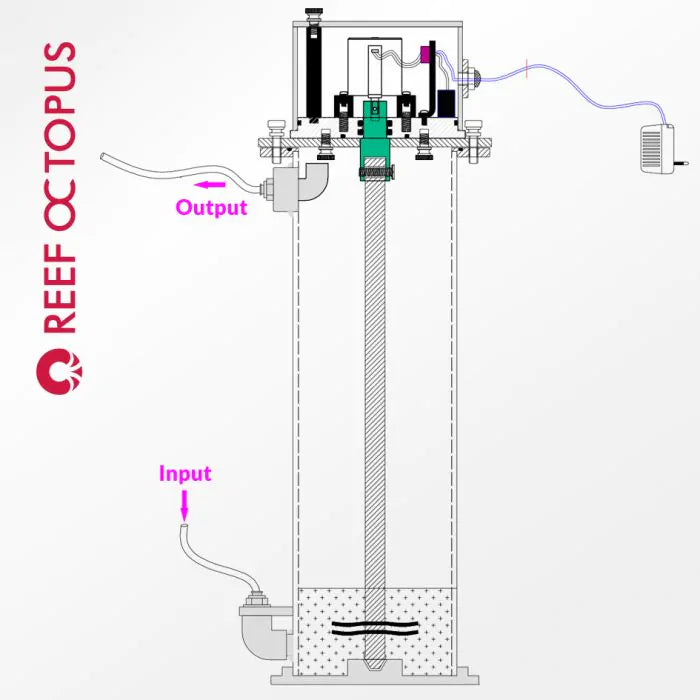 KS250 Nilson Kalk Reactor - Reef Octopus