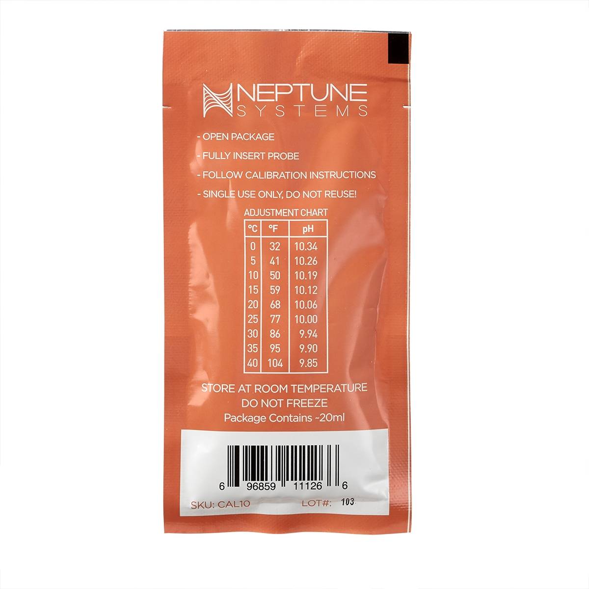 10.00 pH Calibration Fluid - Neptune Systems