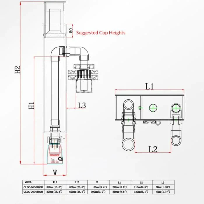 Classic 1000 HOB Protein Skimmer - Reef Octopus
