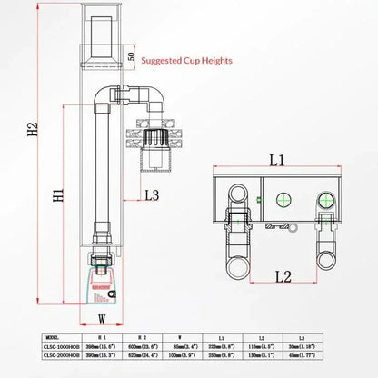 Classic 1000 HOB Protein Skimmer - Reef Octopus