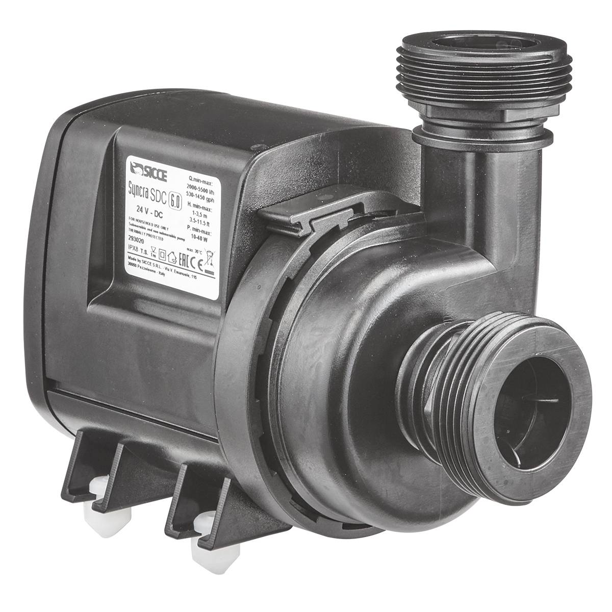 Syncra SDC 6.0 WiFi Controllable Pump (530-1450 GPH) - Sicce