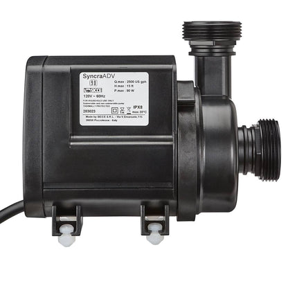Syncra SDC 9.0 WiFi Controllable Pump (1000-2500 GPH) - Sicce